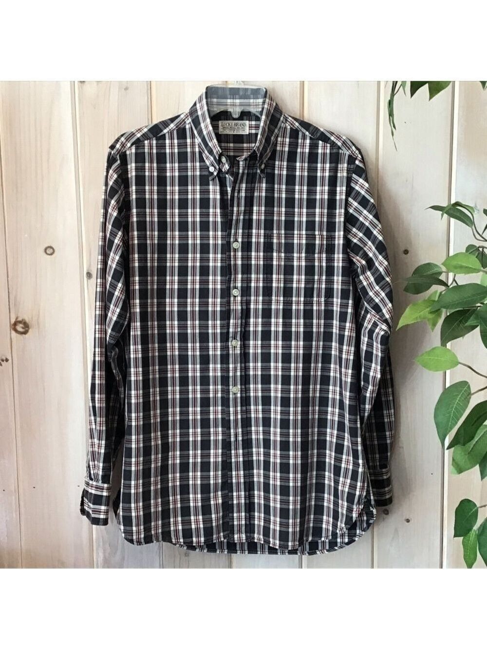 Lucky Brand Plaid button down Size Small
